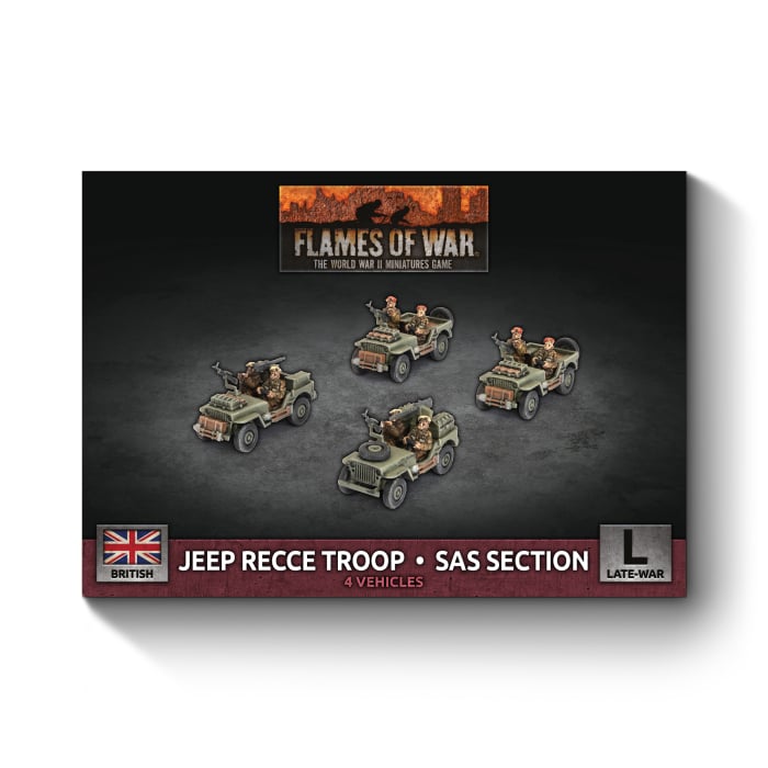 Flames of War - Jeep Recce Troop or SAS Section - Brazos Valley Hobby & Games