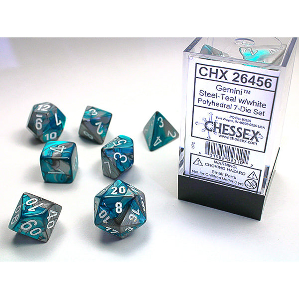 Chessex Gemini Series Polyhedral Dice Sets - Brazos Valley Hobby & Games