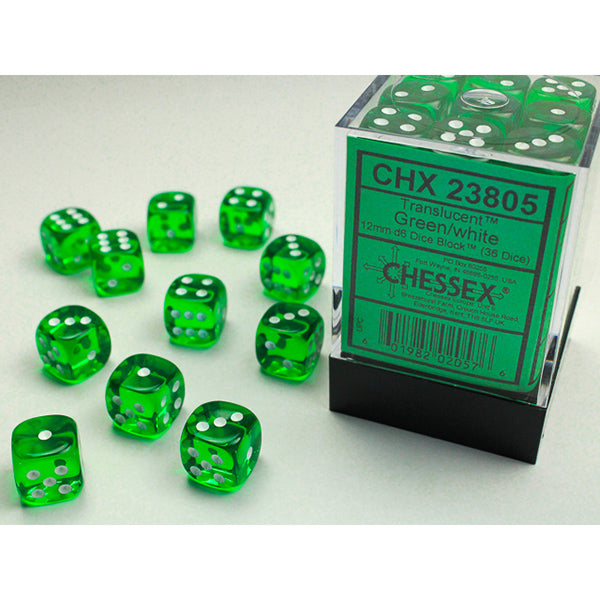 Chessex Translucent Series D6 Dice Sets - Brazos Valley Hobby & Games