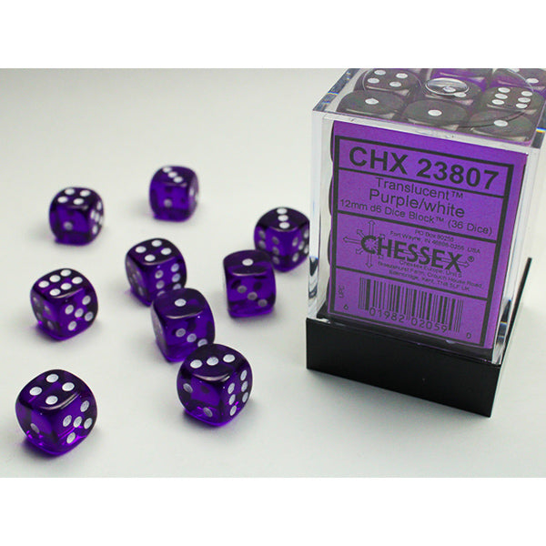 Chessex Translucent Series D6 Dice Sets - Brazos Valley Hobby & Games