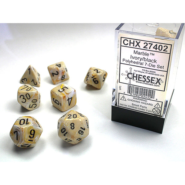Chessex Marble Series 7-Die Sets