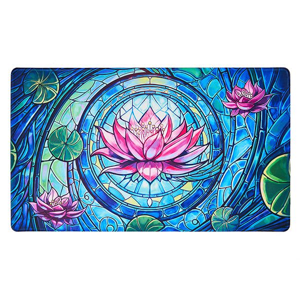 Arcane Fortress Playmat: Stained Glass (24" x 14") - Brazos Valley Hobby & Games