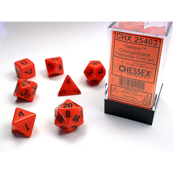 Chessex Opaque Series 7-Die Sets