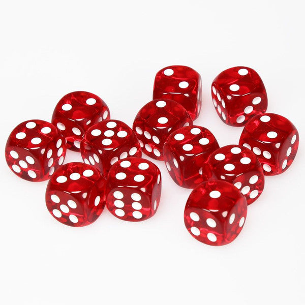 Chessex Translucent Series D6 Dice Sets - Brazos Valley Hobby & Games