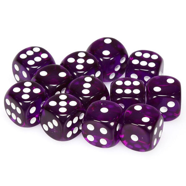 Chessex Translucent Series D6 Dice Sets - Brazos Valley Hobby & Games
