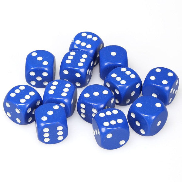 Chessex Opaque Series D6 Dice Sets - Brazos Valley Hobby & Games