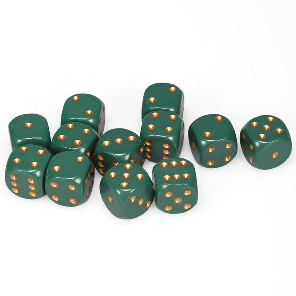 Chessex Opaque Series D6 Dice Sets - Brazos Valley Hobby & Games