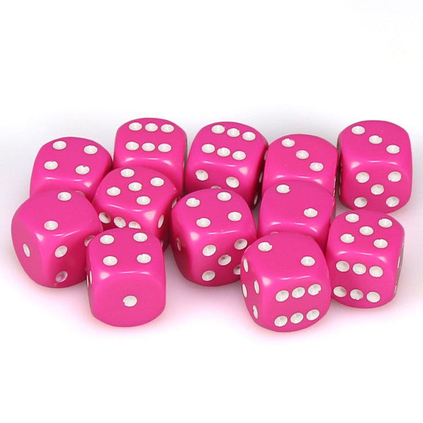 Chessex Opaque Series D6 Dice Sets - Brazos Valley Hobby & Games