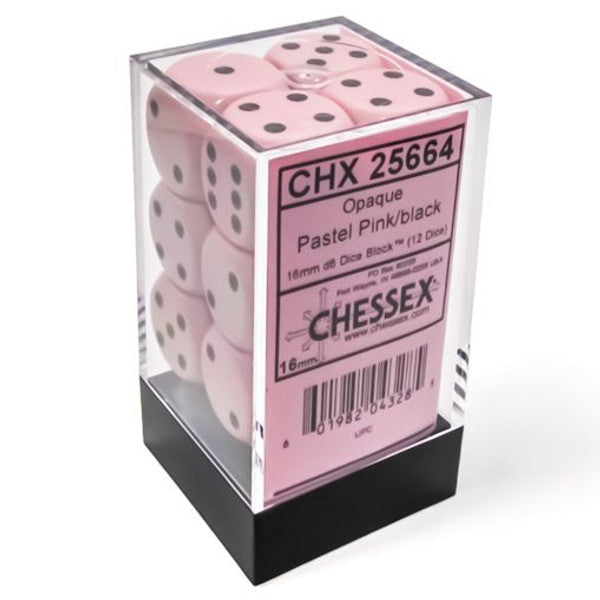 Chessex Opaque Series D6 Dice Sets - Brazos Valley Hobby & Games