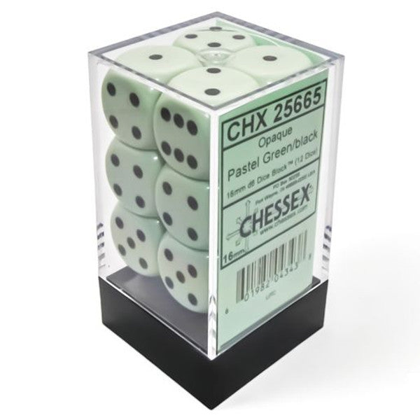 Chessex Opaque Series D6 Dice Sets - Brazos Valley Hobby & Games