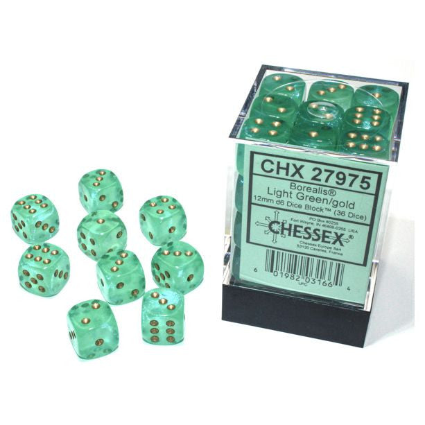 Chessex Borealis Series D6 Dice Sets - Brazos Valley Hobby & Games