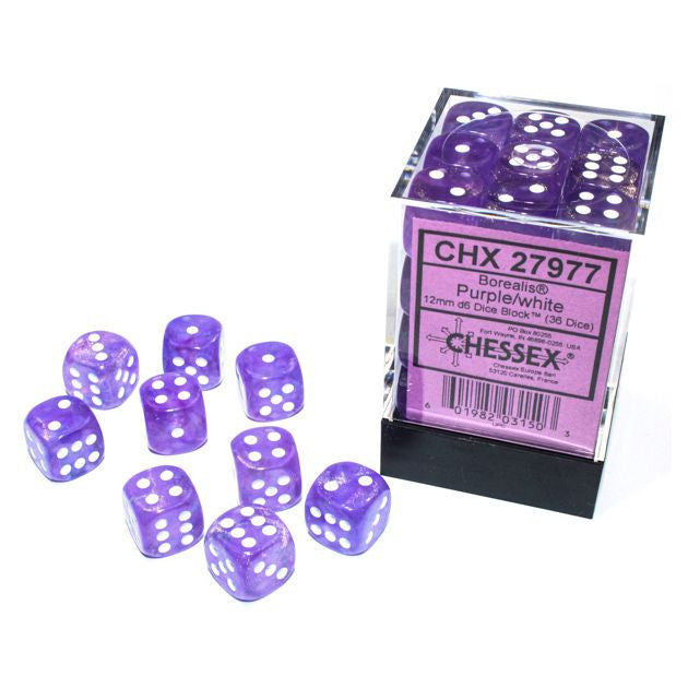 Chessex Borealis Series D6 Dice Sets - Brazos Valley Hobby & Games