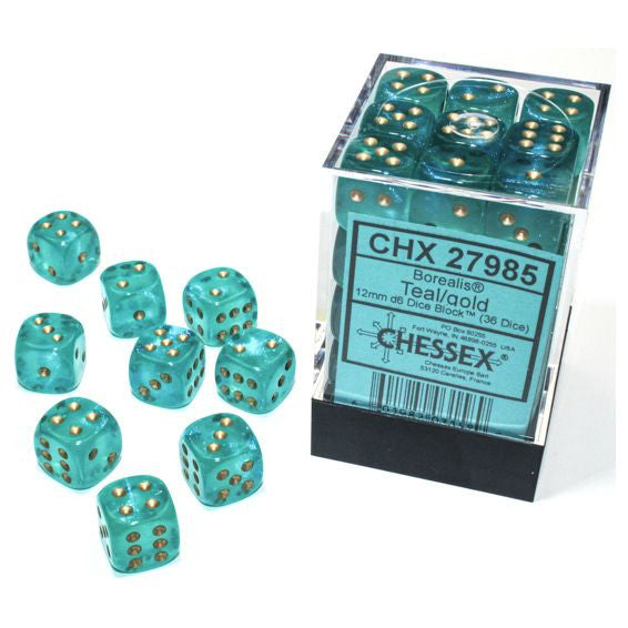 Chessex Borealis Series D6 Dice Sets - Brazos Valley Hobby & Games