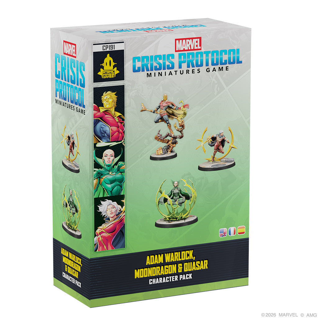 Marvel: Crisis Protocol - Adam Warlock, Moondragon, & Quasar - Brazos Valley Hobby & Games