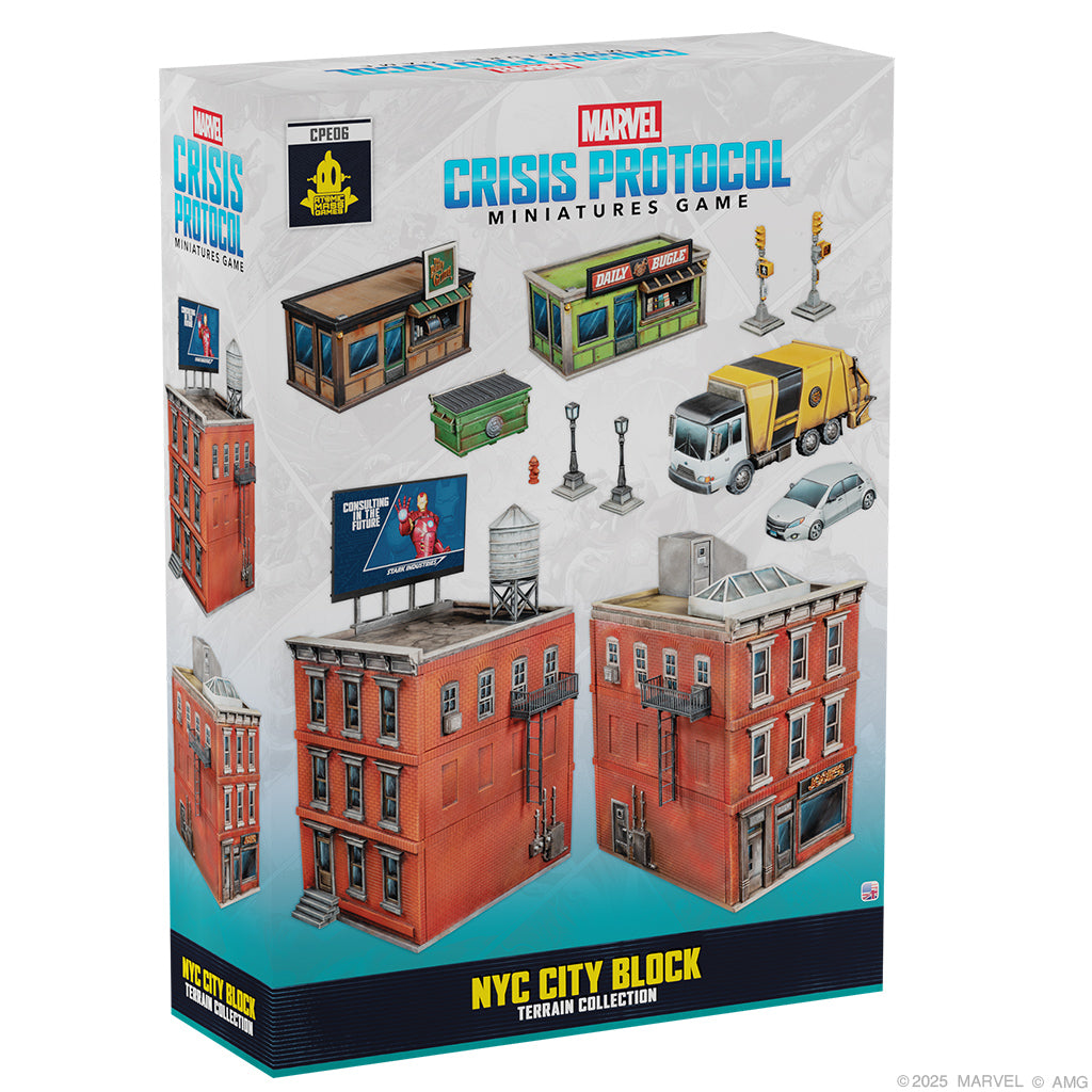 Marvel: Crisis Protocol - NYC City Block Terrain Collection - Brazos Valley Hobby & Games