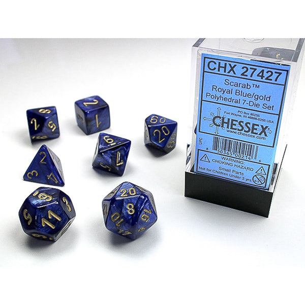 Chessex Scarab Series 7-Die Sets - Brazos Valley Hobby & Games