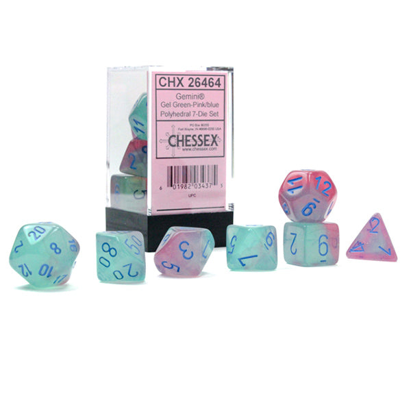 Chessex Gemini Series Polyhedral Dice Sets - Brazos Valley Hobby & Games