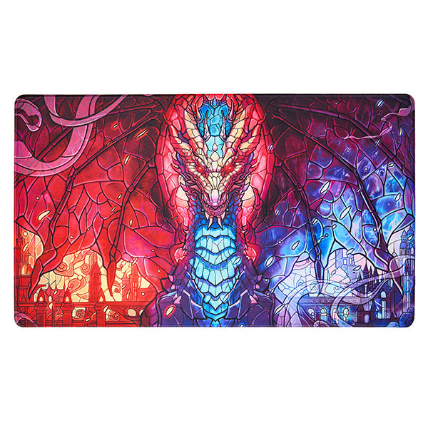 Arcane Fortress Playmat: Stained Glass (24" x 14") - Brazos Valley Hobby & Games