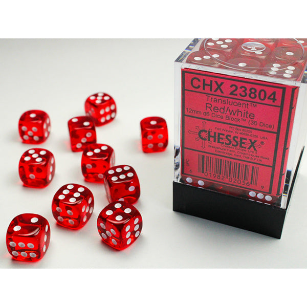 Chessex Translucent Series D6 Dice Sets - Brazos Valley Hobby & Games