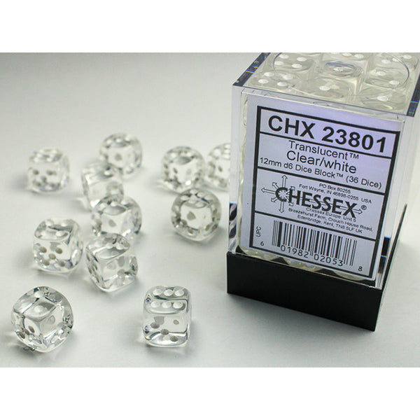 Chessex Translucent Series D6 Dice Sets - Brazos Valley Hobby & Games