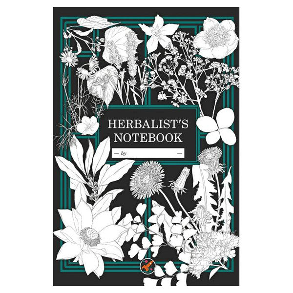 The Herbalist's Notebook Black & White Cover - Brazos Valley Hobby & Games