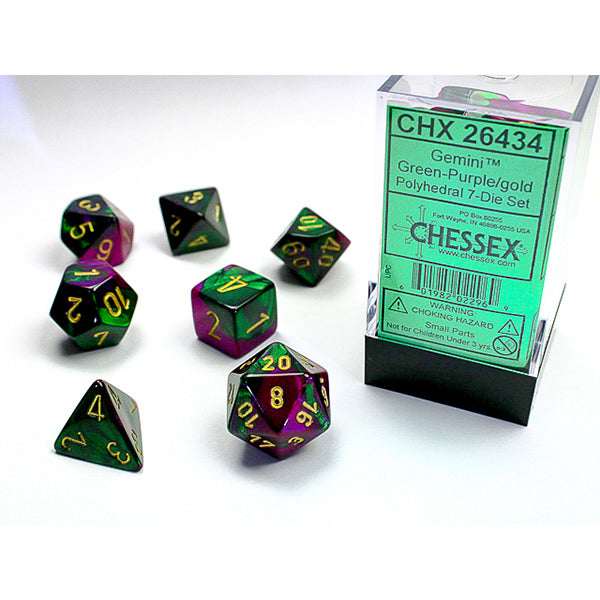 Chessex Gemini Series Polyhedral Dice Sets - Brazos Valley Hobby & Games