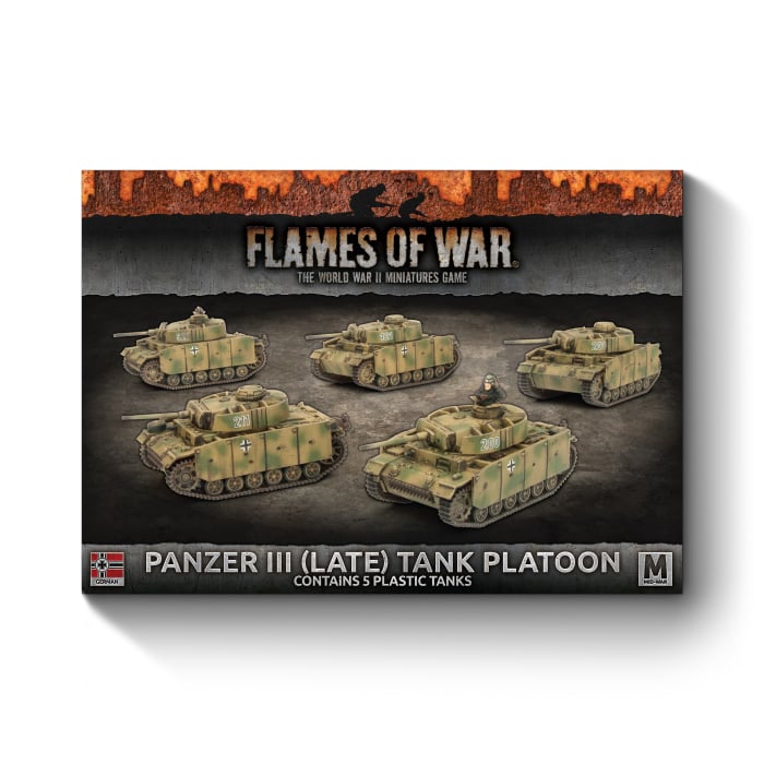 Flames of War - Panzer III (Late) Tank Platoon - Brazos Valley Hobby & Games