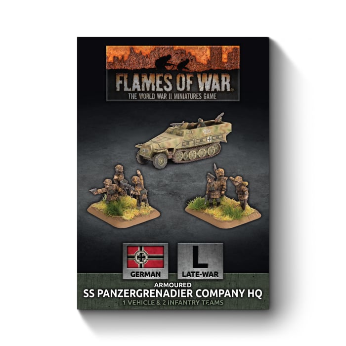 Flames of War - Armoured SS Panzergrenadier Company HQ - Brazos Valley Hobby & Games