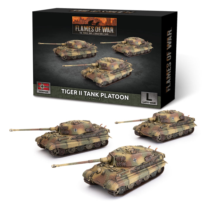 Flames of War - Tiger II (8.8cm) Tank Platoon - Brazos Valley Hobby & Games