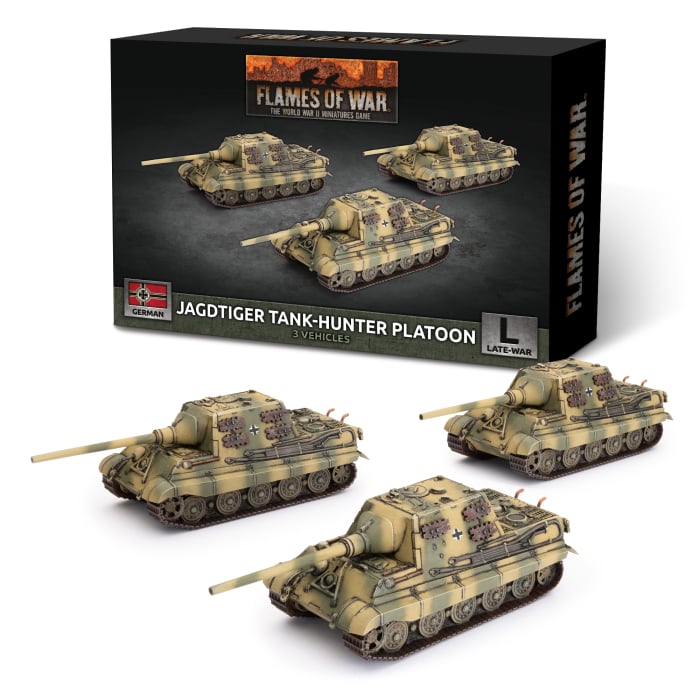 Flames of War - Jadgtiger (12.8cm) Tank-Hunter Platoon - Brazos Valley Hobby & Games