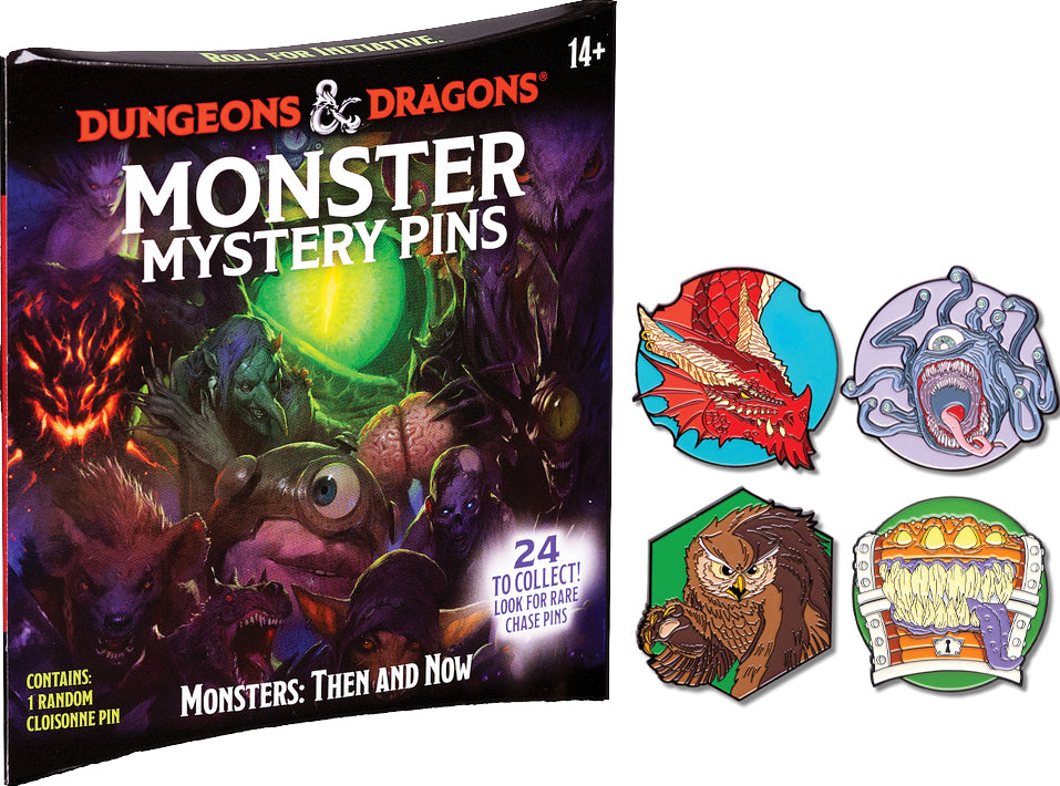 Dungeons & Dragons: Monster Mystery Pins Blind Box - Brazos Valley Hobby & Games