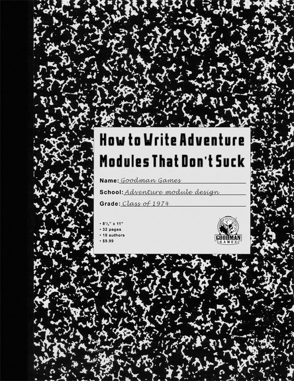 How To Write Adventure Modules that Don't Suck - Brazos Valley Hobby & Games