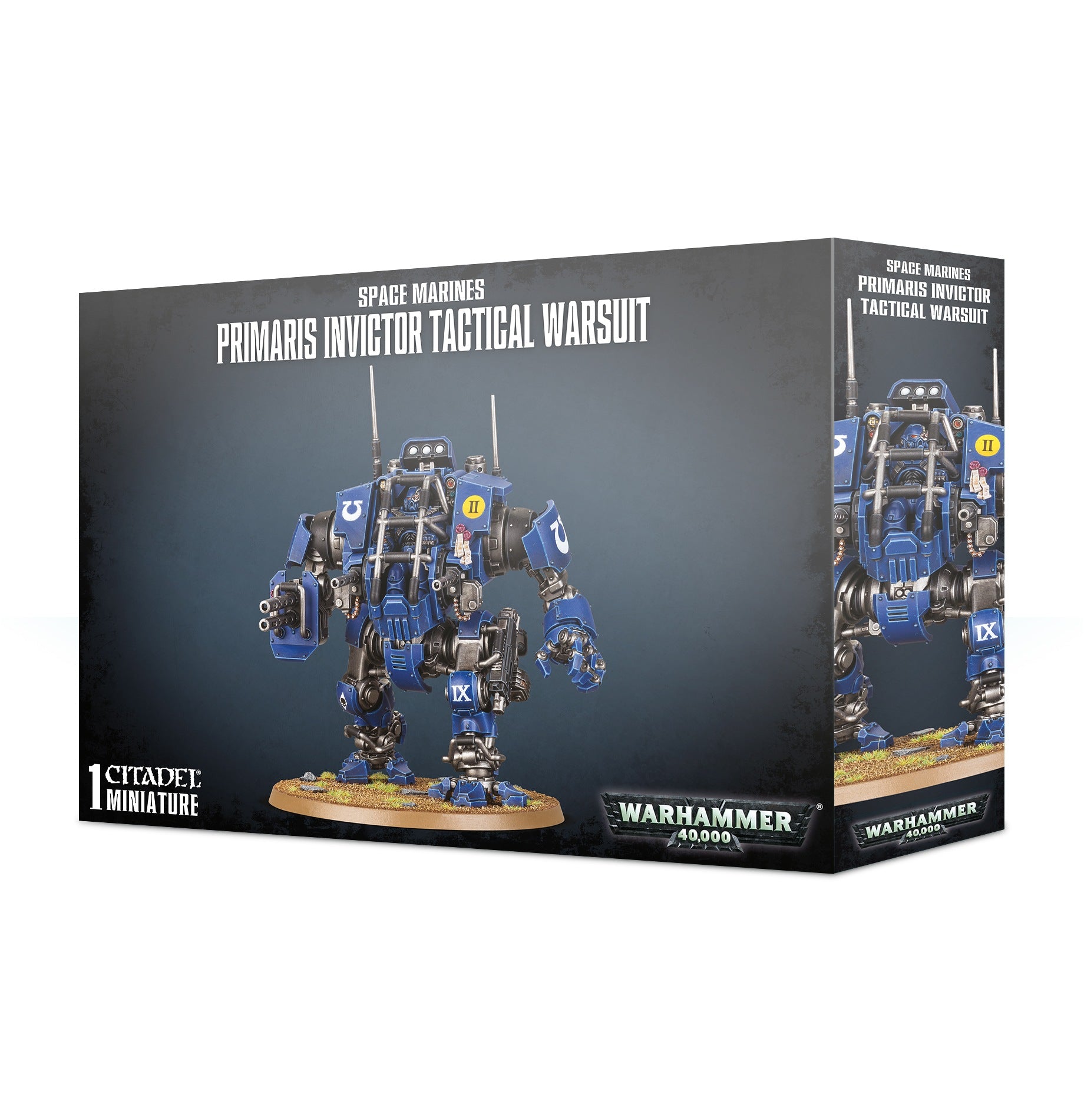 Space Marines: Primaris Invictor Tactical Warsuit - Brazos Valley Hobby & Games
