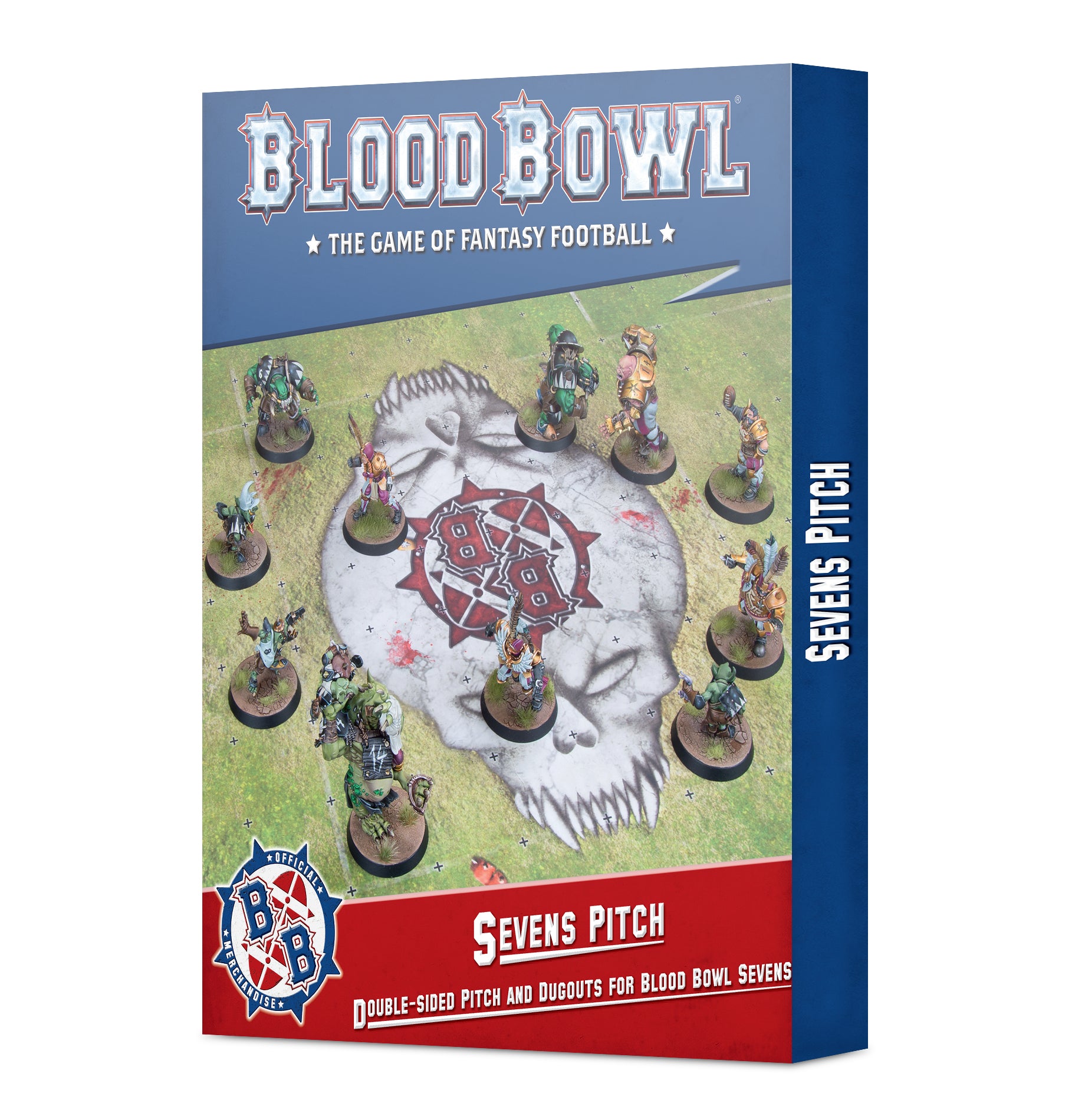 Blood Bowl - The Game of Fantasy Football - sevens pitch figurine set. 
