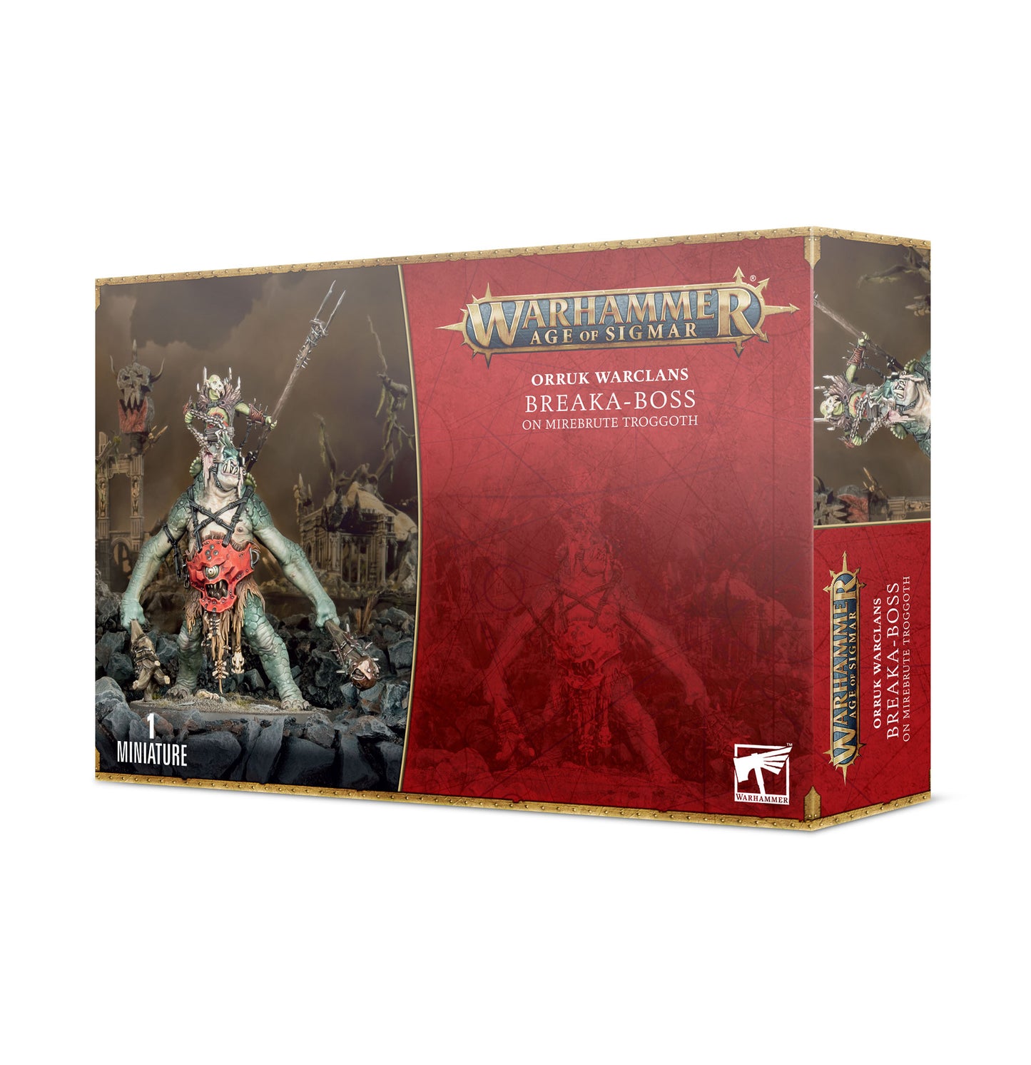 Orruk Warclans: Breaka-Boss on Mirebrute Troggoth - Brazos Valley Hobby & Games