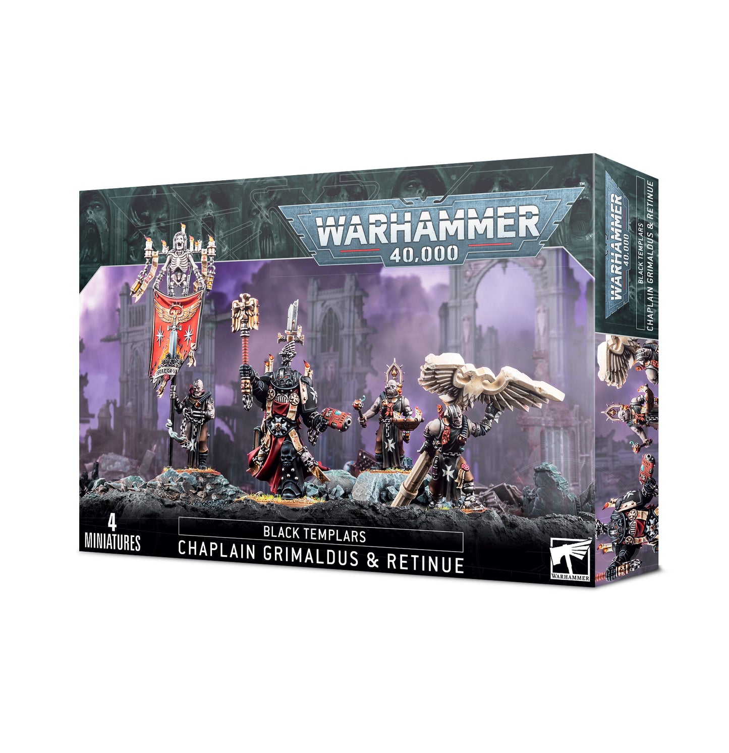 Black Templars: Chaplain Grimaldus & Retinue - Brazos Valley Hobby & Games