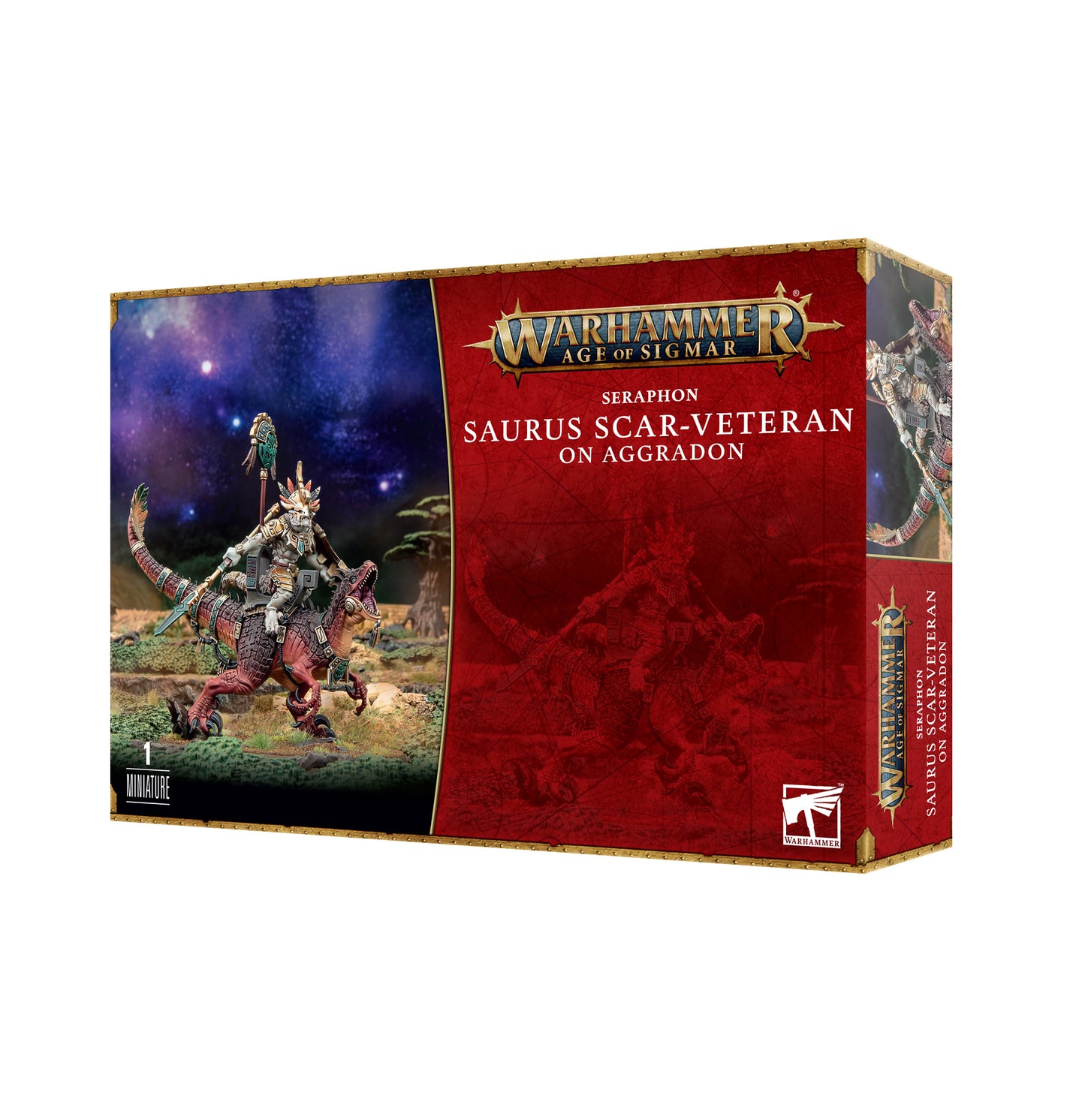 Seraphon: Saurus Scar-Veteran on Aggradon - Brazos Valley Hobby & Games