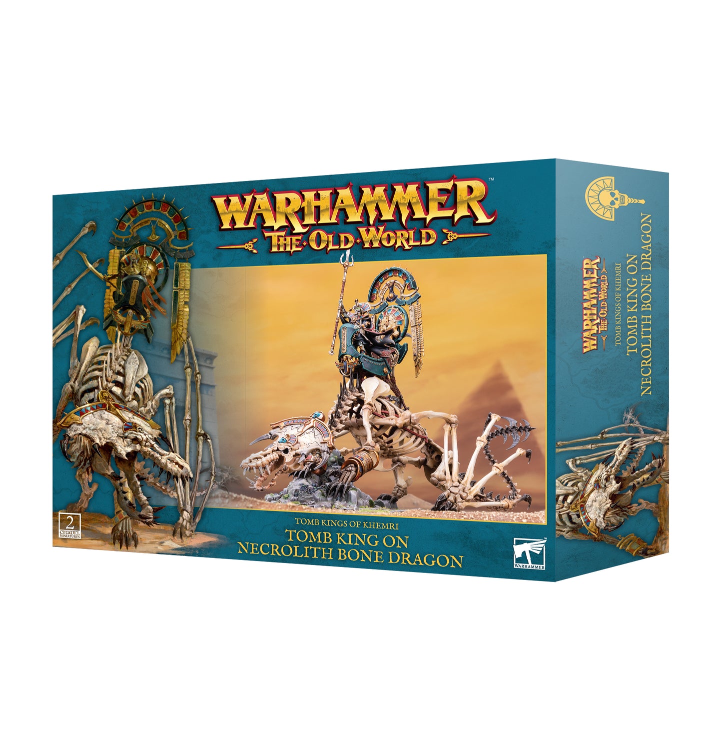 Tomb Kings of Khemri: Tomb King on Necrolith Bone Dragon - Brazos Valley Hobby & Games