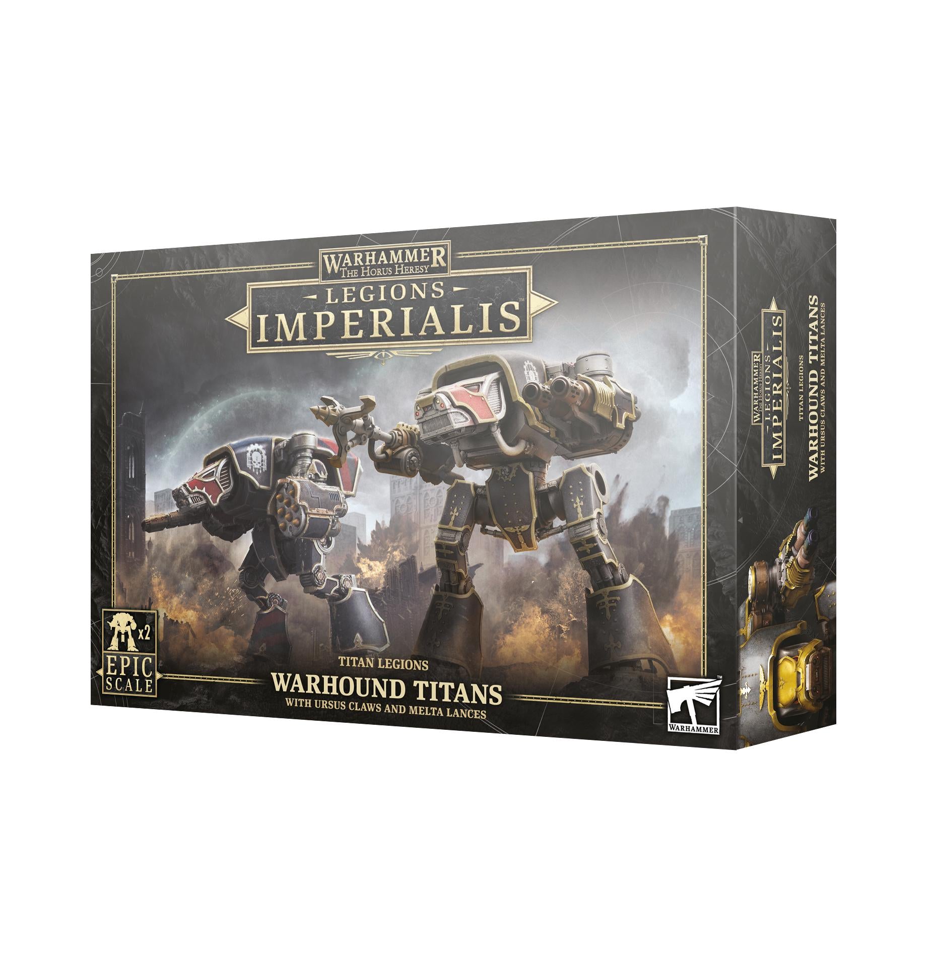 Adeptus Titanicus: Warhound Titans with Ursus Claws - Brazos Valley Hobby & Games