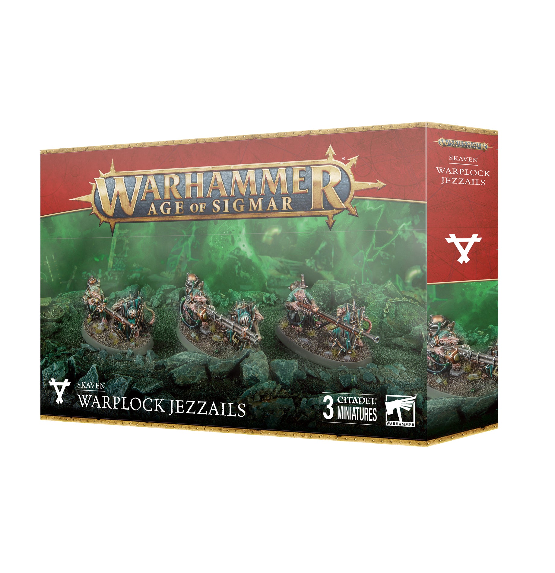 Box for Warhammer - Age of Sigmar - Warplock Jezzails figurines. 