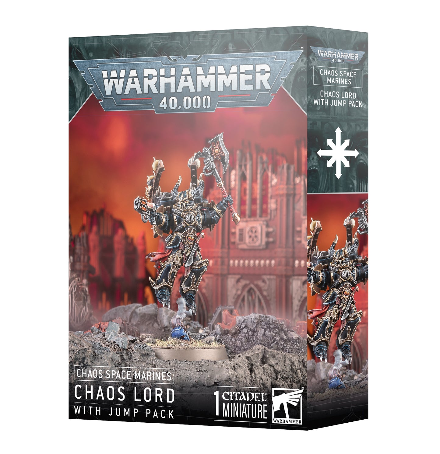 Chaos Space Marines: Chaos Lord with Jump Pack - Brazos Valley Hobby & Games