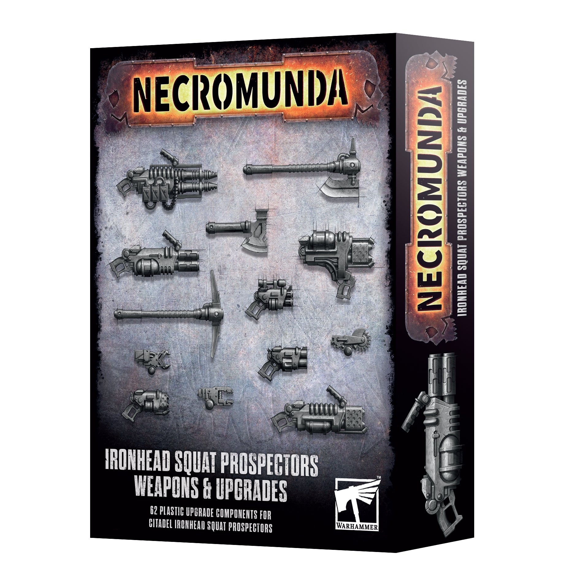 Necromunda: Ironhead Squat Prospectors Weapons & Upgrades - Brazos Valley Hobby & Games