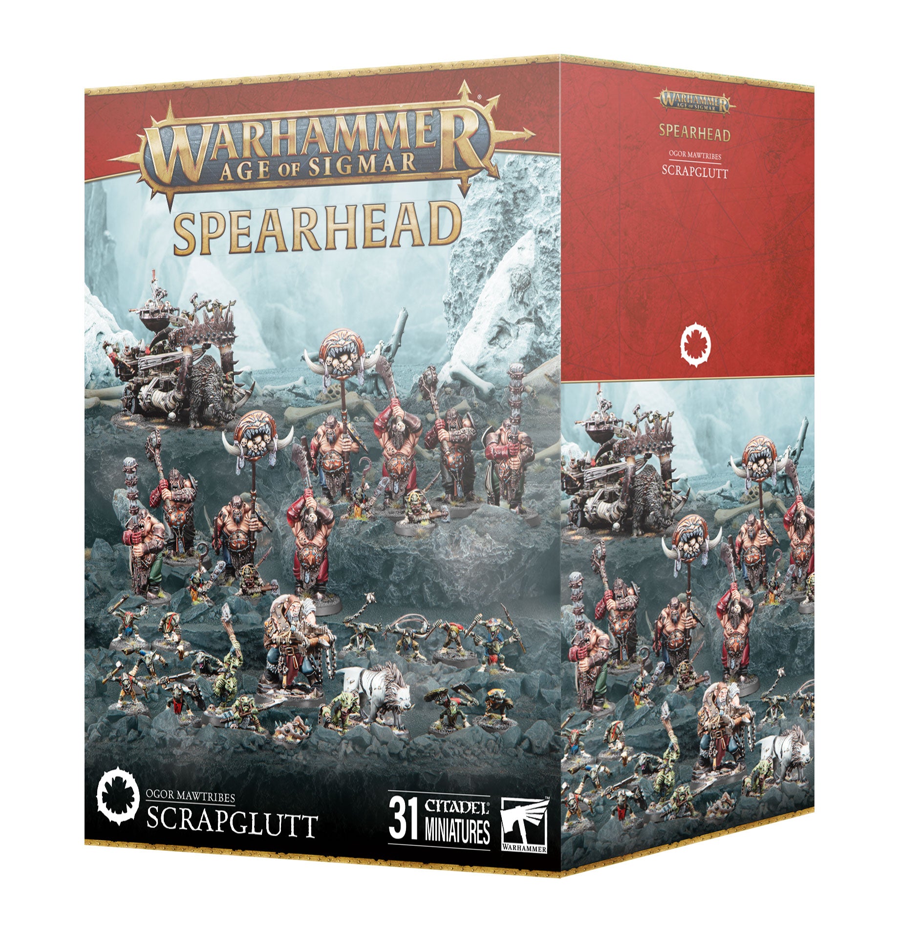 Warhammer - Age of Sigmar = Ogor Mawtribes Scrapglutt miniatures. 