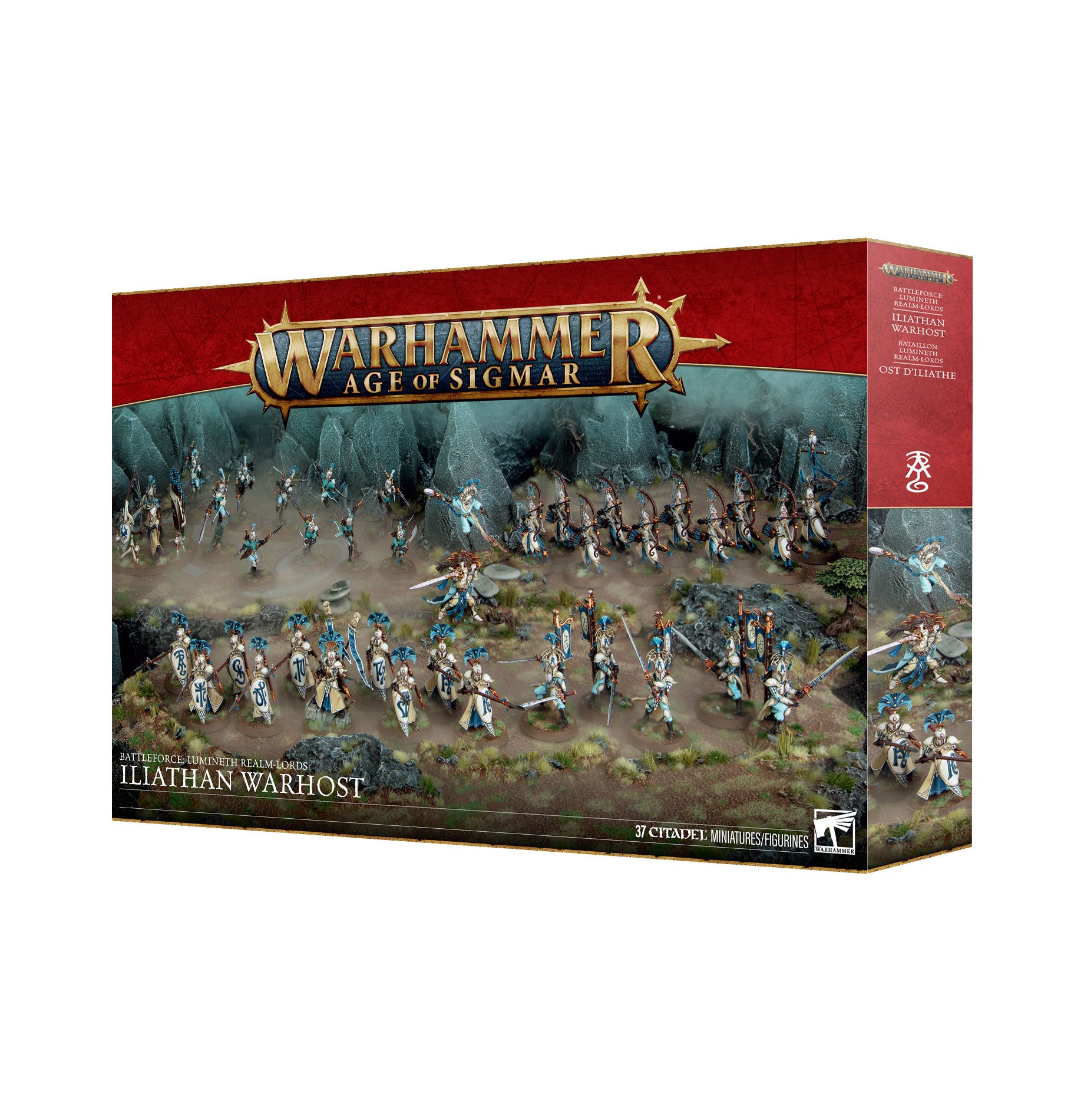 Lumineth Realm-lords: Iliathan Warhost Battleforce Box - Brazos Valley Hobby & Games