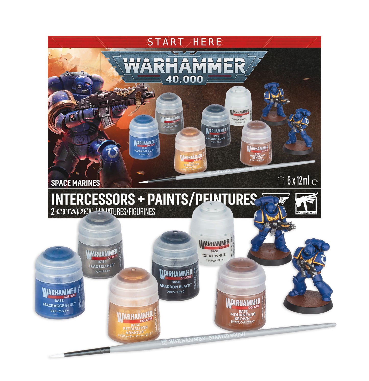 Warhammer 40,000: Intercessors + Paints Kit