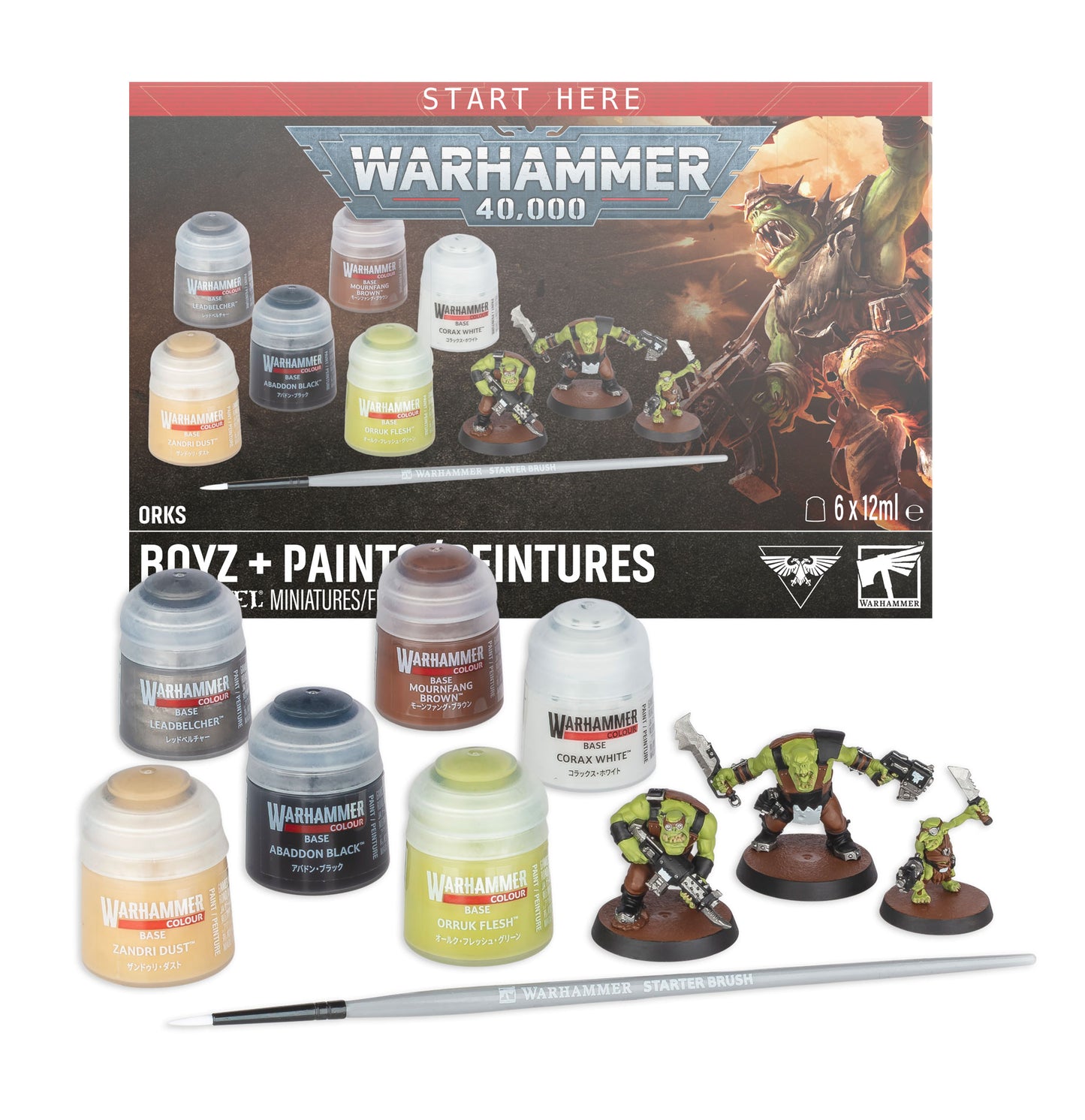Warhammer 40,000: Ork Boyz + Paints Kit
