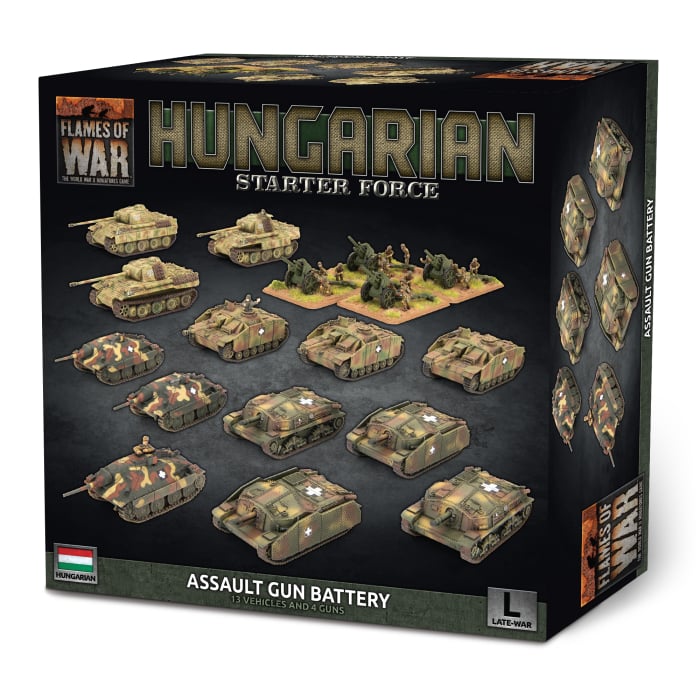 Flames of War - Hungarian Starter Army: Zrinyi Assault Gun Battery - Brazos Valley Hobby & Games