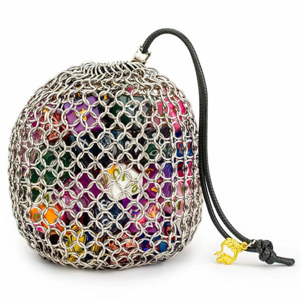 Dice Bag: Hero's Chainmail Silver - Brazos Valley Hobby & Games