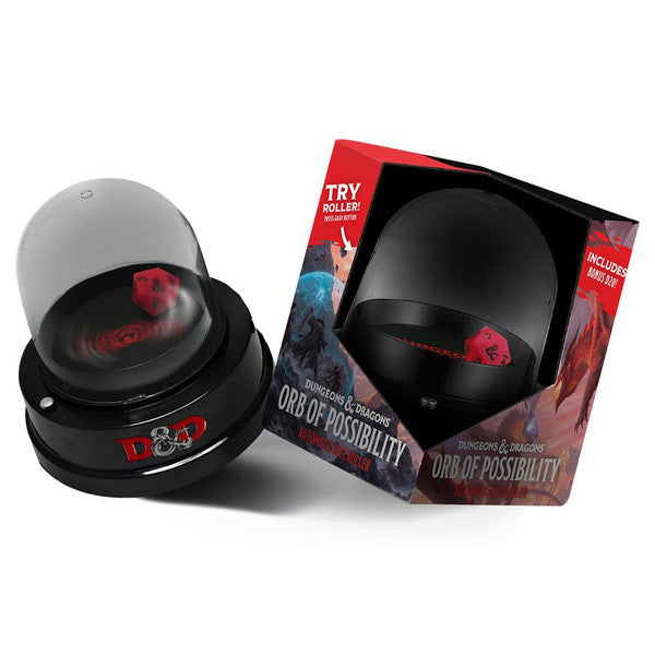 D&D Orb of Possibility: Dice Roller with Silicone d20 - Brazos Valley Hobby & Games