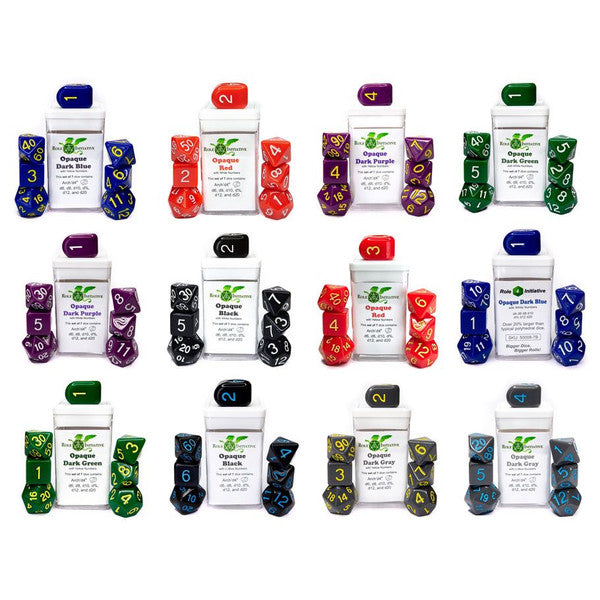 Opaque Dice - 7set - Brazos Valley Hobby & Games